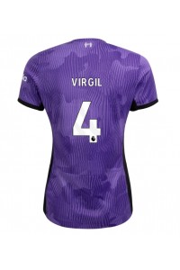 Fotbalové Dres Liverpool Virgil van Dijk #4 Dámské Třetí Oblečení 2023-24 Krátký Rukáv